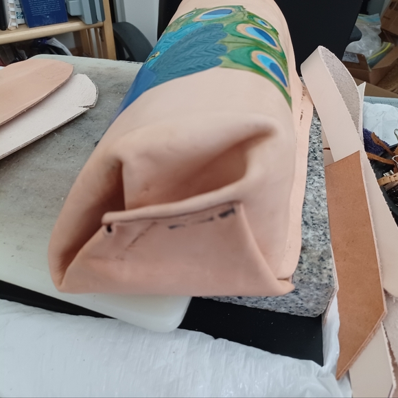 Leather Bucket Bag, Wine Tote, & Keychain (3-Piece Set) - Picture 14 of 15